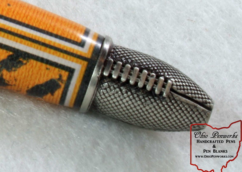 Football Ballpoint Pen, Yellow & Dark Green Gift For Football Player, Coach or Fan image 9