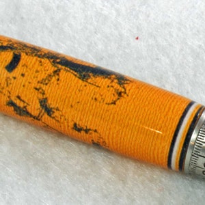 Football Ballpoint Pen, Yellow & Dark Green Gift For Football Player, Coach or Fan image 5