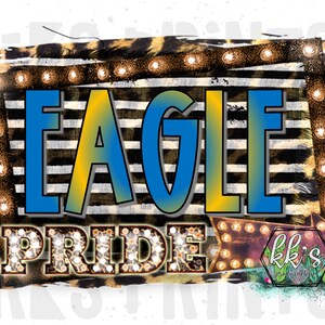 Eagles, School Pride Leopard Design, Sublimation Design Download, Transparent PNG