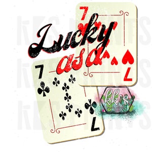 Lucky as a 7, cards, Alabama png