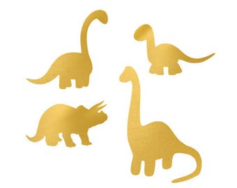 dinosaurs gold foil clip art png svg dxf file file silhouette cricut baby shower kids animals clip art
