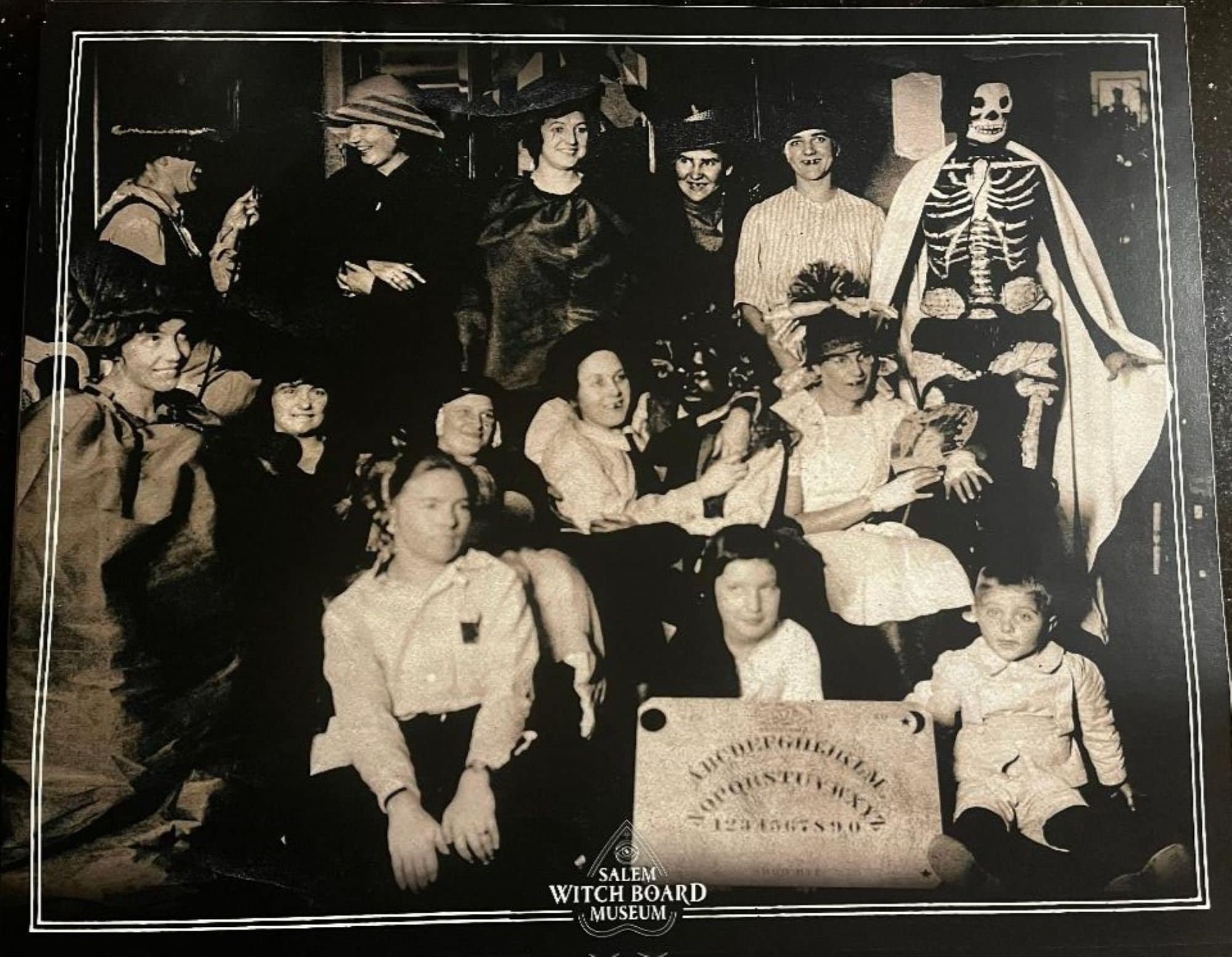 Salem Witch Board Museum 1920 Real Halloween Ouija Party Poster Etsy