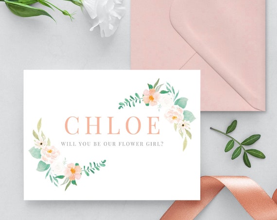 Will You Be Our Flower Girl Card for Flower Girl Flower Girl - Etsy