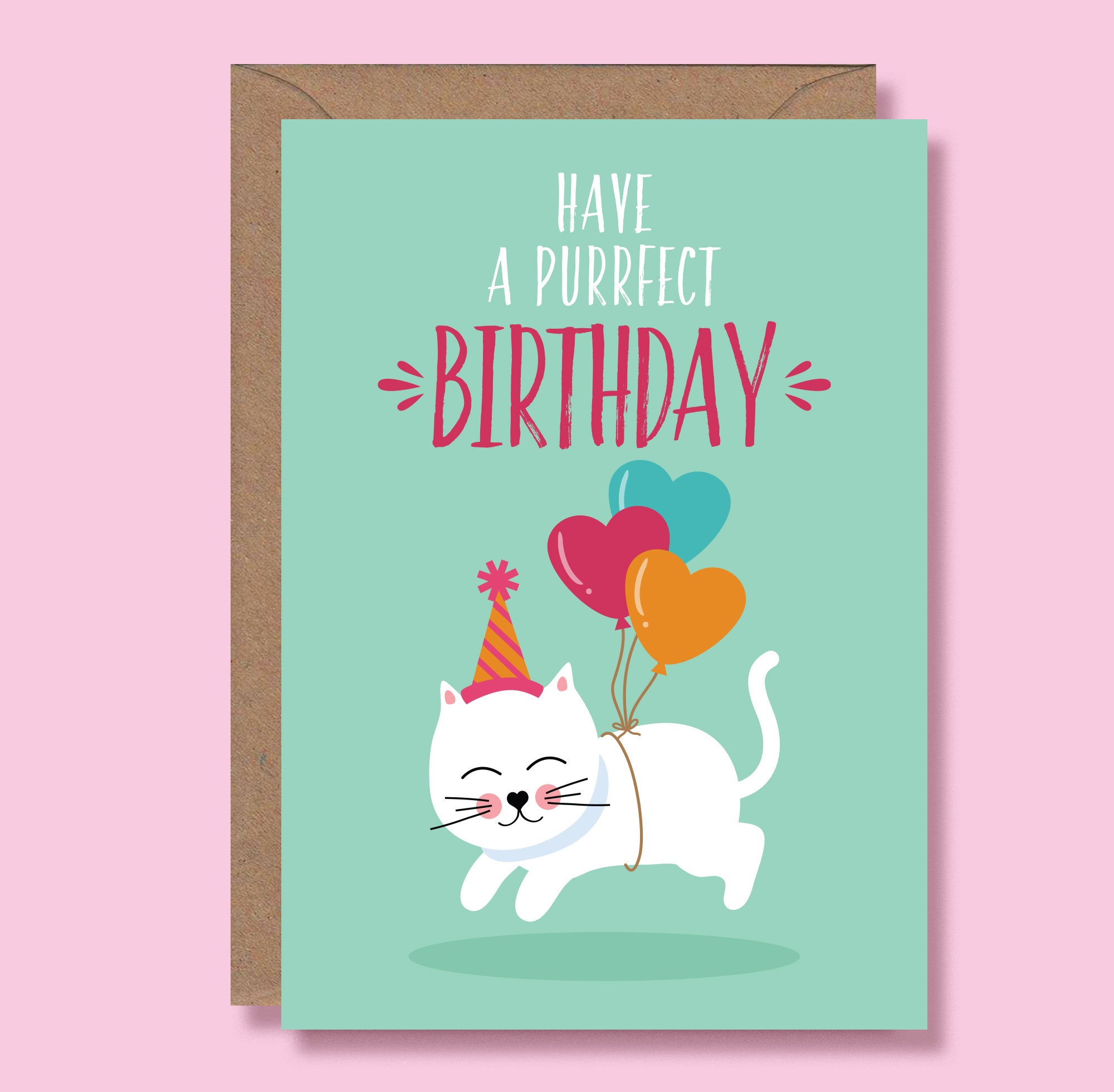 Cat Birthday Card Funny Cat Card Cat Lover Gift Funny - Etsy UK