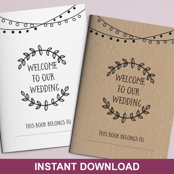 Wedding Kids Activity Book, Kids Wedding Favours, Wedding Kids Table Activities, Wedding Colouring Book, Kraft Wedding Activity Pack, Favors