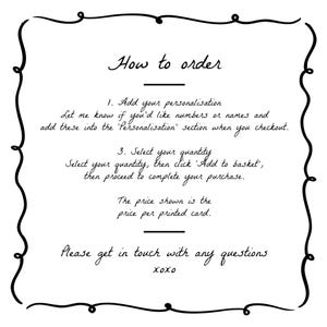 Printed Wedding Table Name Cards for Unique Seating Plans