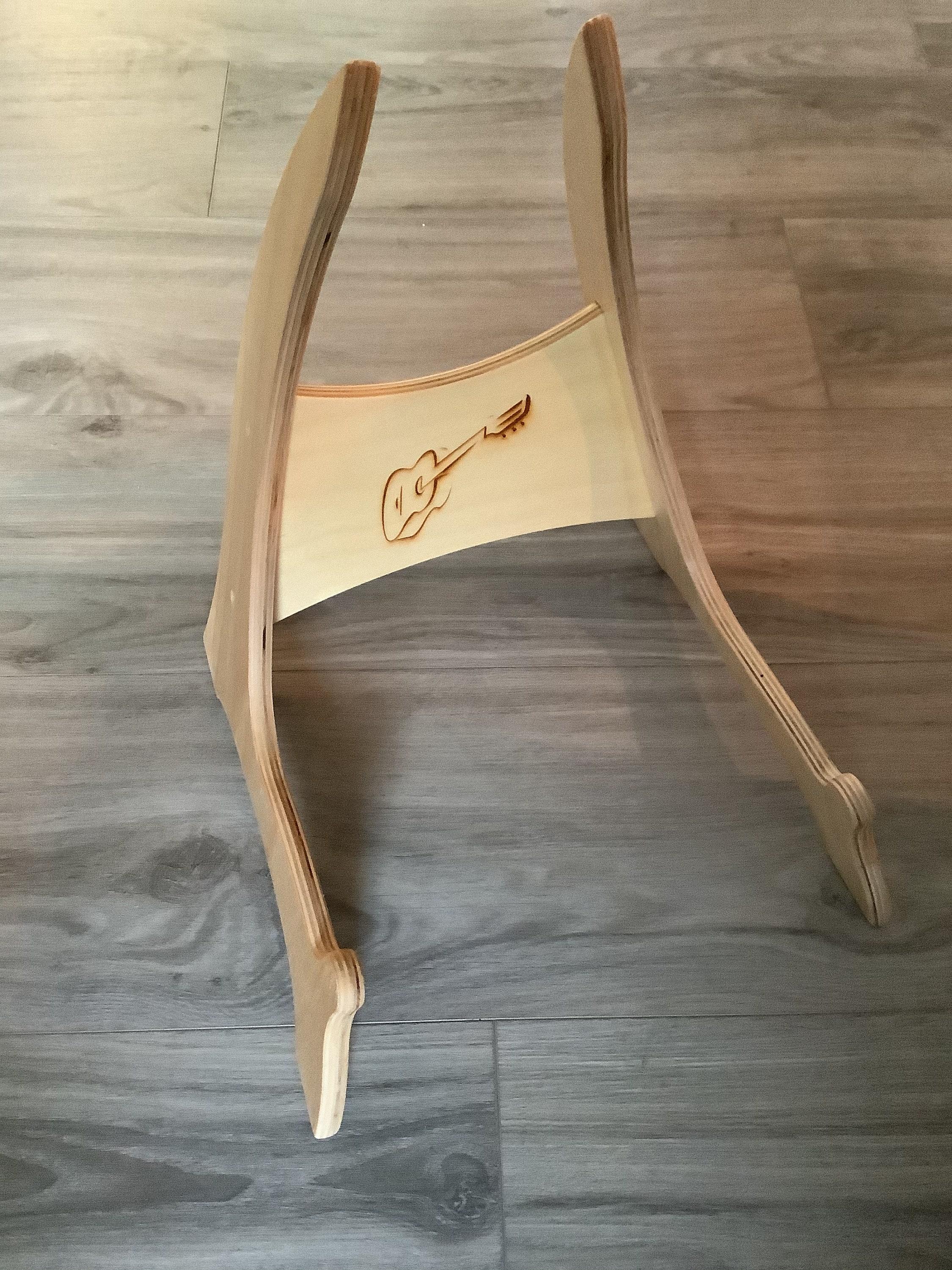 Soporte de guitarra de madera con logotipo de guitarra | Etsy