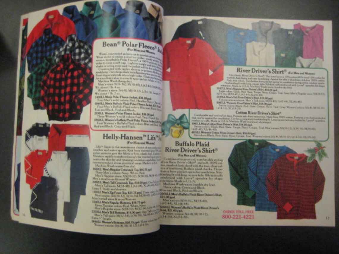 L. L. Bean Catalog Christmas 1987 Outdoor Sporting Etsy