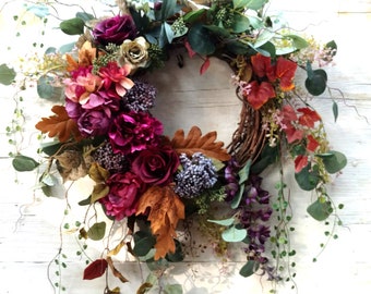 Fall Wreath, Autumn Wreath, Front Door Fall, Fall Swag, Autumn Swag, Front Door Autumn,