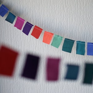 10 metres Ocean Coral fabric scrap bunting