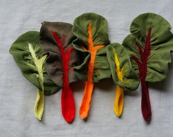 Play food set, Swiss chard