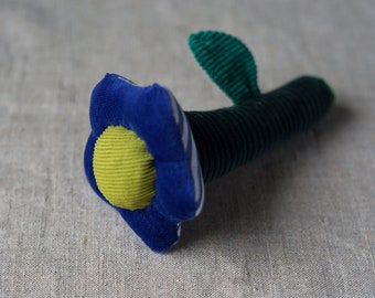 Baby rattle Flower (dark blue)