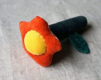 Baby rattle Flower (orange)