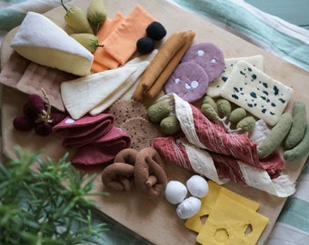 Jeu de nourriture, bordure de collation de charcuterie