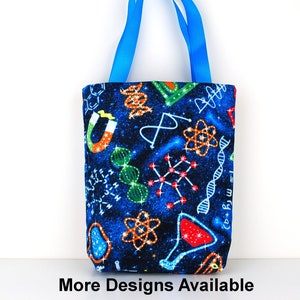 Science Fabric Geschenktasche, Mad Science Party Favor, Wähle aus 5 verschiedenen Designs