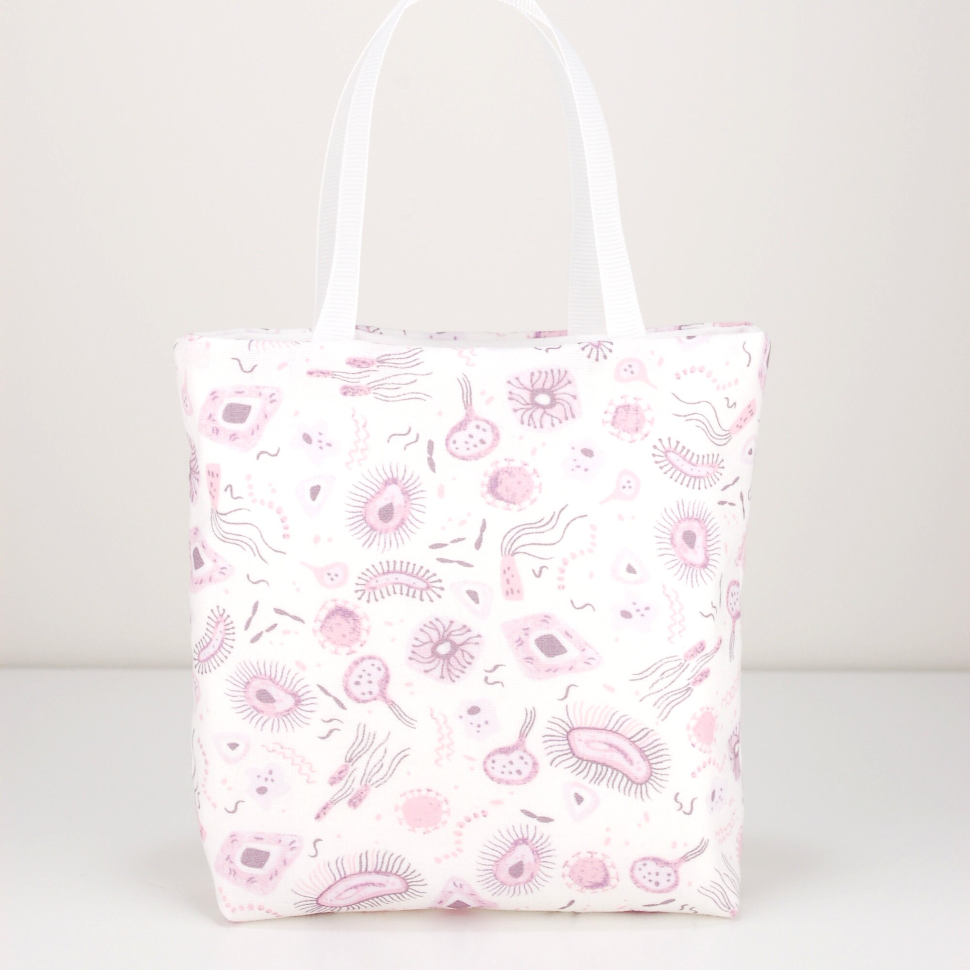 Borsa regalo in tessuto per microbiologia, tema scientifico, regalo per insegnanti - Italia