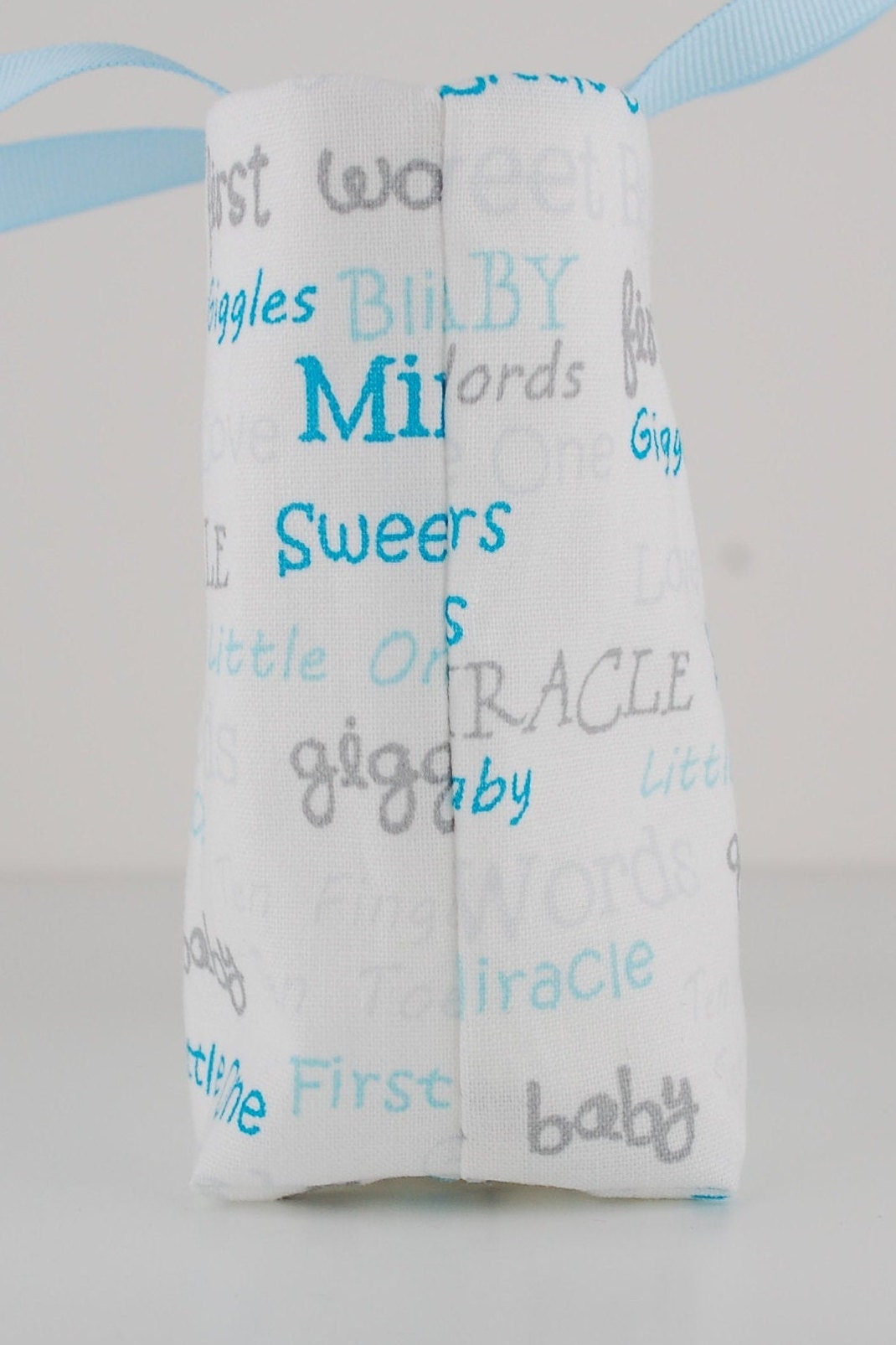 Baby Boy Fabric Gift Bag Baby Shower Favor Bag Words on Etsy