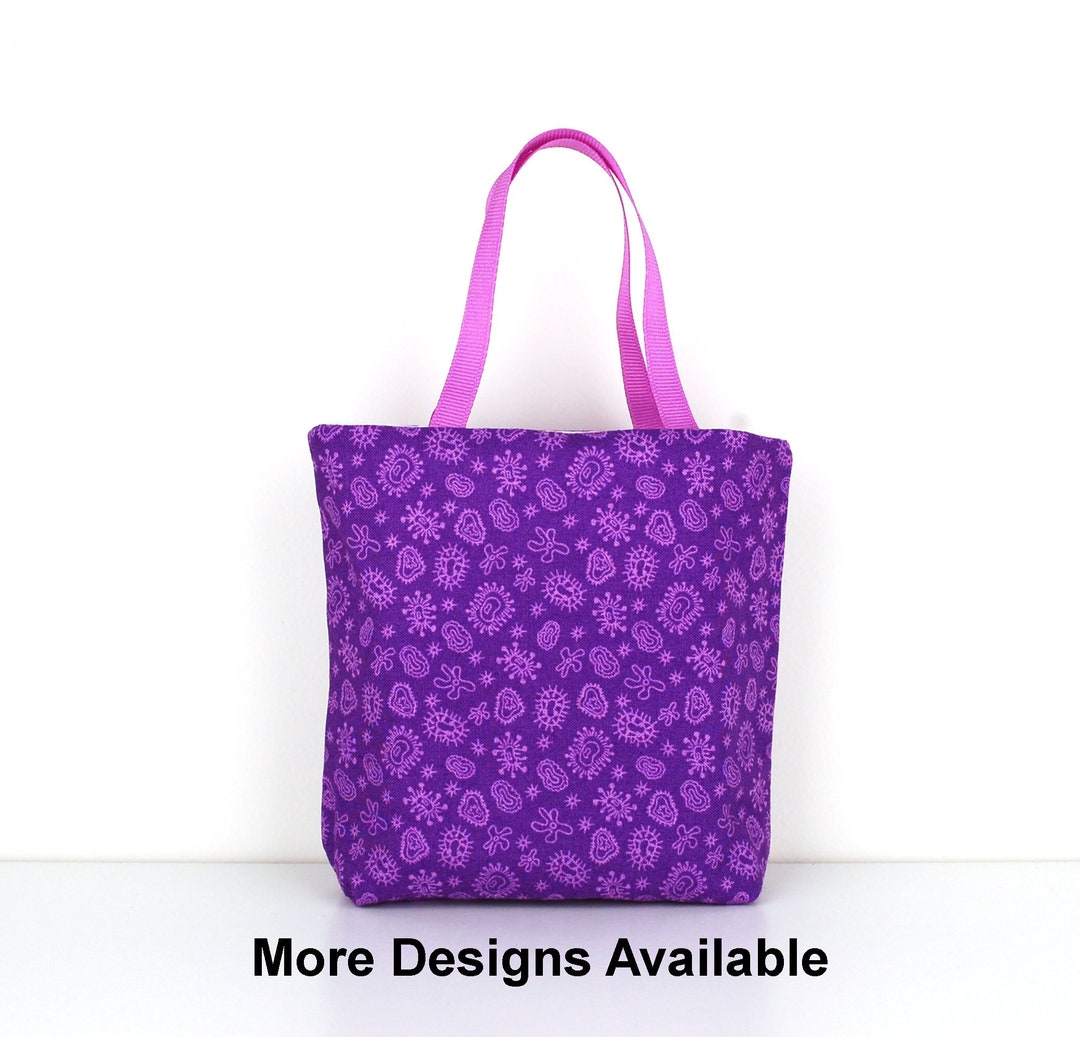 LEVLO Borsa Riutilizzabile Con Scritta Microbiology Bacteria - Tasca In Poliestere Per Spesa, Scuola, Regalo Per Insegnanti, 32x37 Cm
