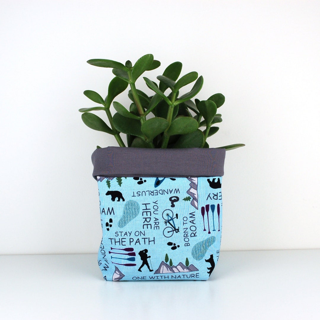 Fabric Planter Fabric Plant Pot Cover Flower Pot Cover Etsy