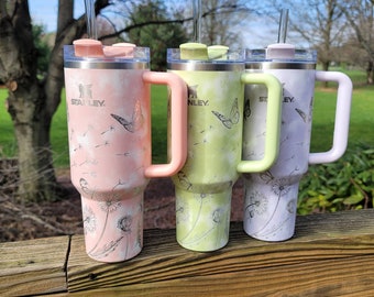 Limited Edition 40 Oz Stanley Quencher Tumbler Peach Marble Tie-Dye for  Sale in Boynton Beach, FL - OfferUp