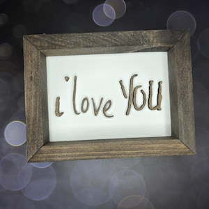 Note manuscrite personnalisée, cadeau souvenir pour une décoration sentimentale : enseigne en bois 3D personnalisée découpée au laser