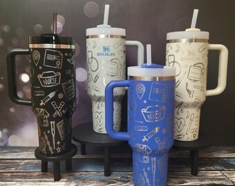 Nurse Stanley, Nursing Engraving, Nurse Tumbler, Hospital, Nurse Themed, RN Tumbler, Nurse Appreciation, Nursing Student,White Coat Ceremony