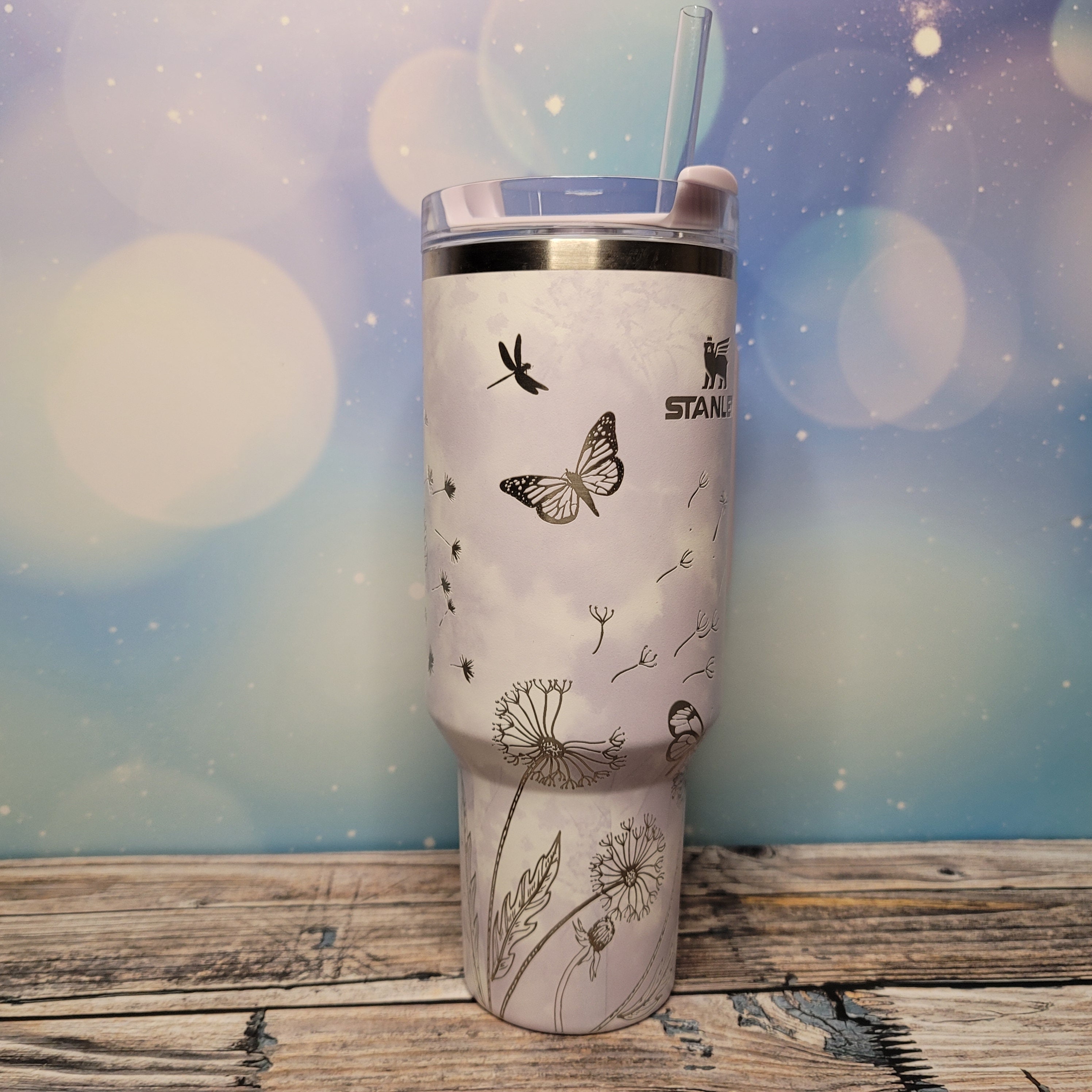 Butterflies Custom Stanley Adventure Quencher 40 oz tumbler – Etch