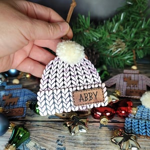 Custom Knit Hat Ornament: Personalized Holiday Decor
