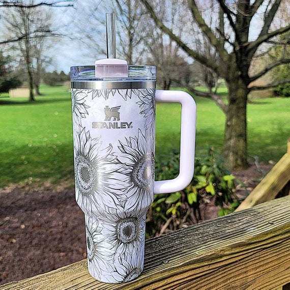 Ocean Stanley FREE KEYCHAIN Engraved 40 Oz Tumbler 