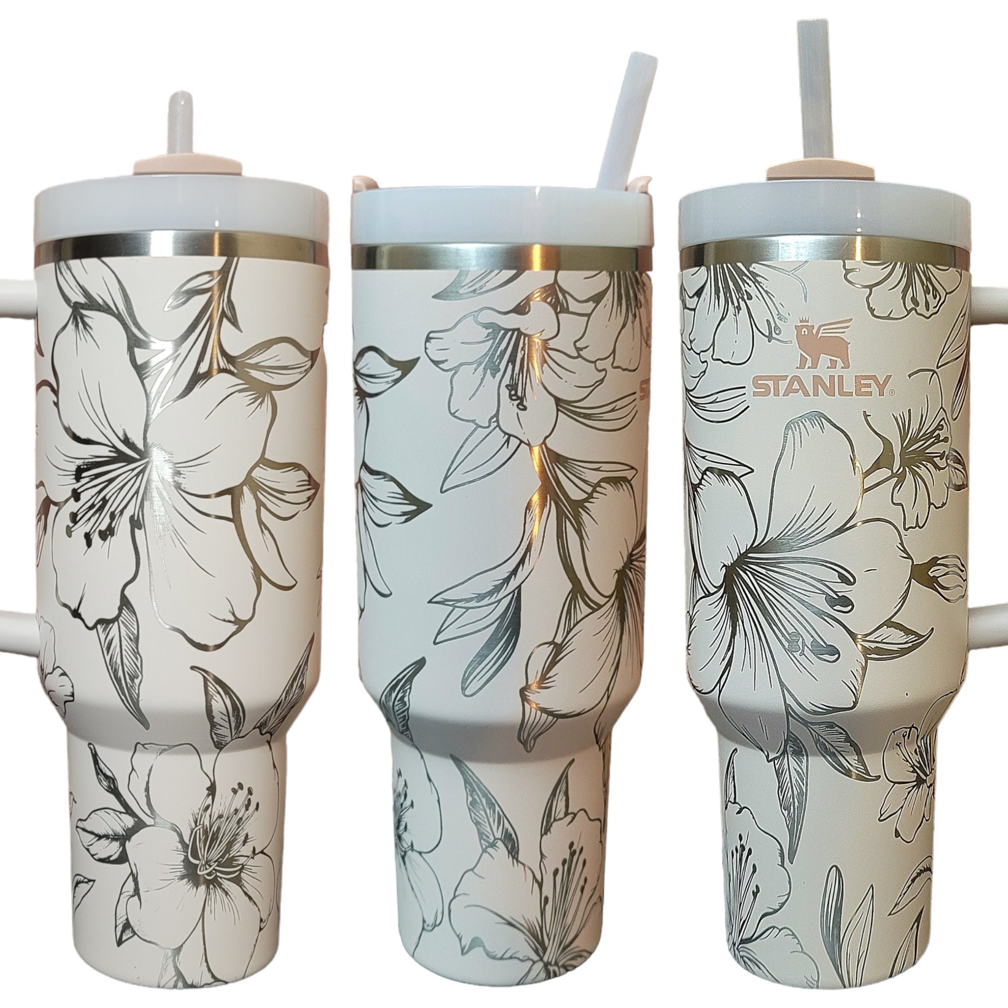 40 oz Tumbler w Handle – Birdie Js