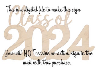 Classe de fichiers numériques 2024, classe de 2024 SVG, classe de 2024 Fichier de signes