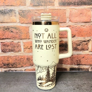 Not All Who Wander Are Lost - Gift For Camping Couples, Personalized Tumbler