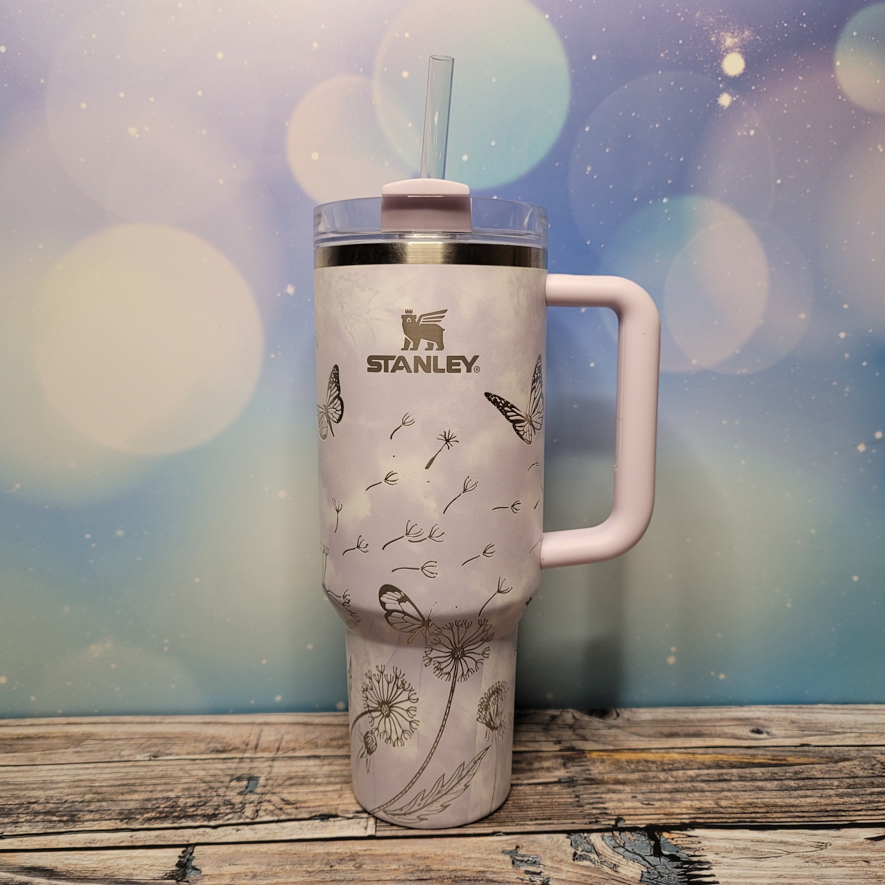 Butterfly Stanley, **FREE KEYCHAIN**,Dragonfly Stanley, Engraved 40 oz  Tumbler, Stanley Sprinkle Kindness, Quencher H2.0, Personalized