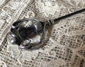 Charles Horner Hatpin Art Nouveau Hatpin Silver Hatpin Antique Hatpin Brooch English Silver Hallmarked Hatpin Edwardian 1910s Stick Hat Pin