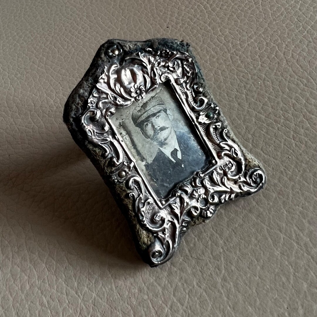 Silver Photo Frame Miniature Picture Frame Antique Miniature Photo