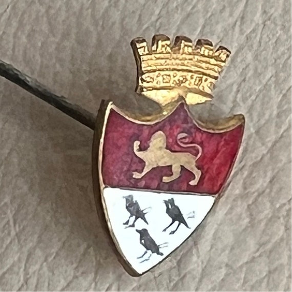 Antique Enamel Hatpin Shield Hatpin Antique Hatpin Gu… - Gem