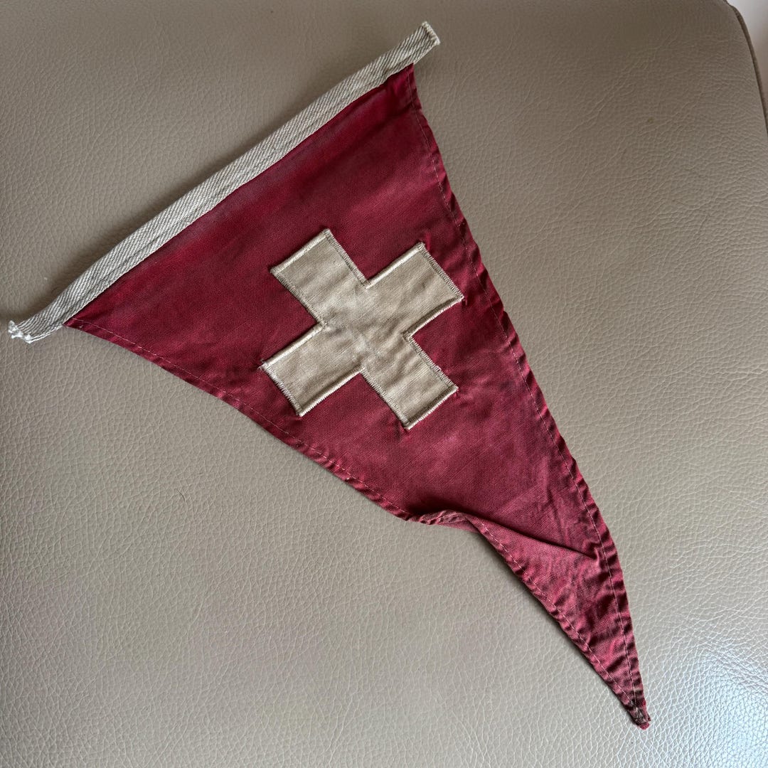Fanion Vintage Neuchâtel Xamax - Suisse - Petit Pennant Wimpel