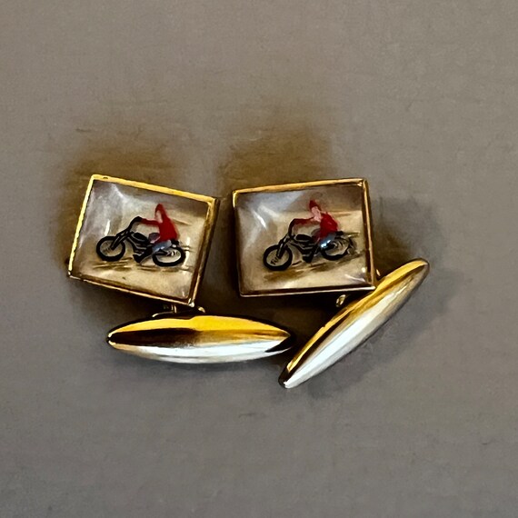 DEAKIN & ほどこし FRANCIS motorbike cufflinks