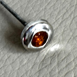 Antique Silver Hatpin Antique Hatpin Antique Bronze Glass Hatpin Edwardian Hatpin 1900s Hatpin 1910s Hatpin Victorian Hatpin Long Hatpin