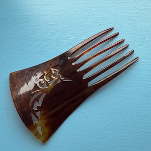 antieke haarkam antieke haaraccessoire Edwardiaanse haarkam antieke haardecoratie jaren 1910 celluloid kam antieke kam Edwardiaanse haarkam