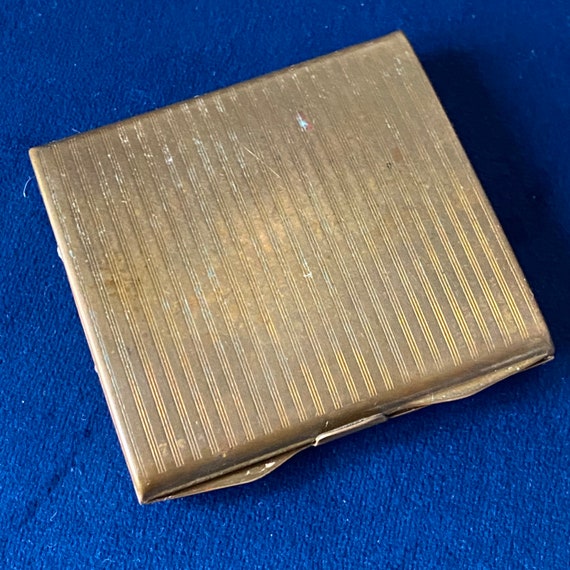 Stratton Square Solid Powder Compact Vintage Stratton Square Powder Compact: 1950s Enamel … - Gem