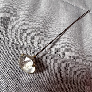 Antique Hatpin Glass Hatpin Clear Glass Hat pin Antique Glass Hat pin 1890s Hatpin 1900s Hat Pin Antique Long Hatpin Victorian Hatpin