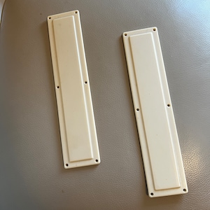 Vintage Cream Bakelite Door Finger Plates - Architectural Salvage Pair