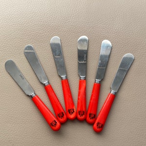 vintage cutlery set vintage French cutlery set 6 piece cutlery set cake cutlery set cheese cutlery butter cutlery Inox Stainless Steel 1970s