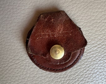 Porte-monnaie ancien en cuir Petit porte-monnaie en cuir Porte-monnaie ancien Porte-monnaie ancien Porte-monnaie des années 20 Porte-monnaie juste au cas où Angelsey Wales