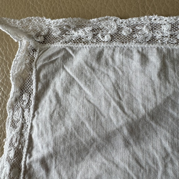 アンティーク タンブール レース ハンカチ - 1920年代 フランス製