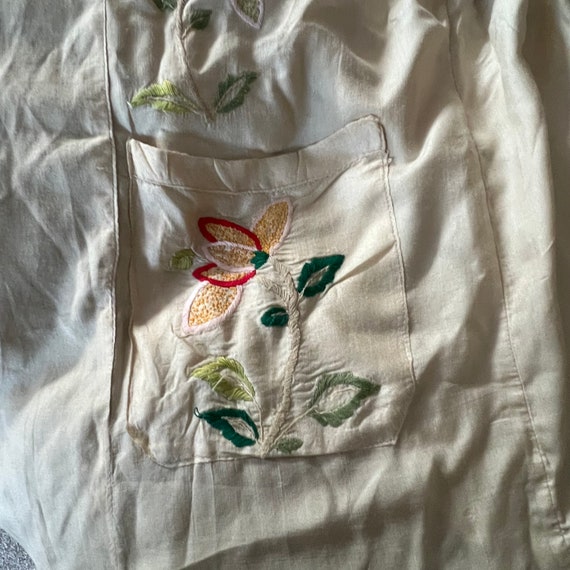 1930s Silk Robe Ladies Evening Wrap Antique Silk … - image 4