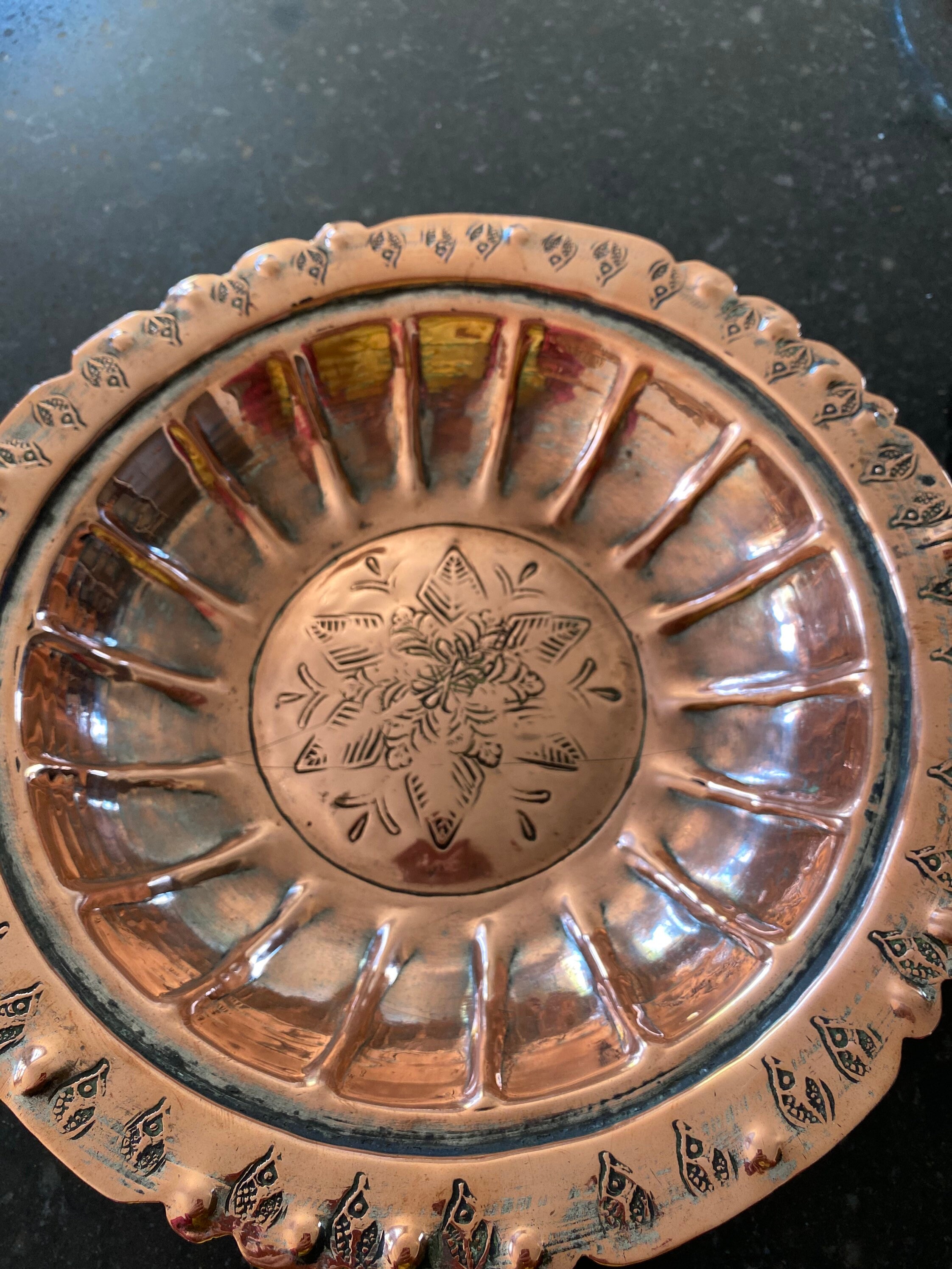 Antique Pair Finger Bowls 2 Antique Copper Wash Bowls Oriental Etsy