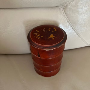 Antique Chinese Tea Caddy Brown Lacquer Storage Pot Chinese Lacquer Box Storage Jar Qing Victorian 19th Century 1880s 1890s