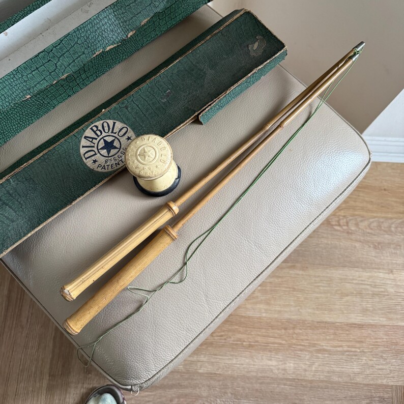 Antique Toy Original Box Antique French Toy Boxed Antique Diabolo Toy Patent Brevette SGDG DRF